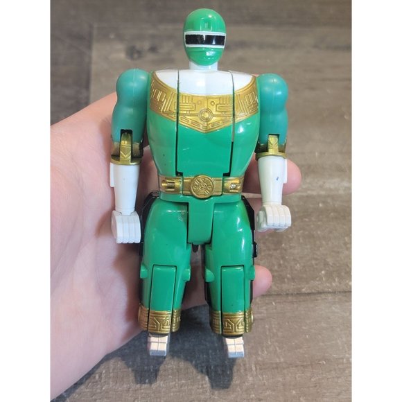 Green Power Ranger transform robot toy figure - Picture 5 of 7